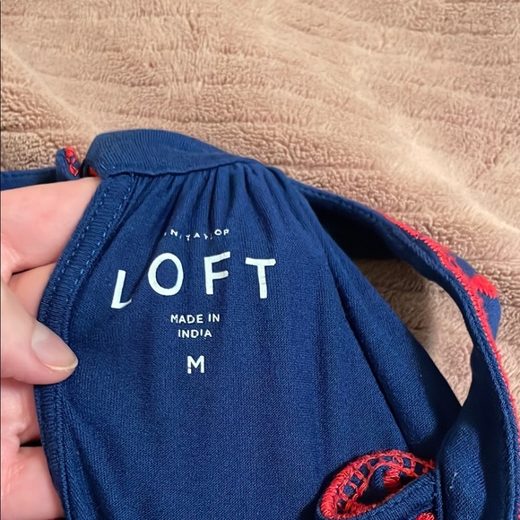 Loft Sleeveless Top with Red Embroidery - Picture 3 of 5